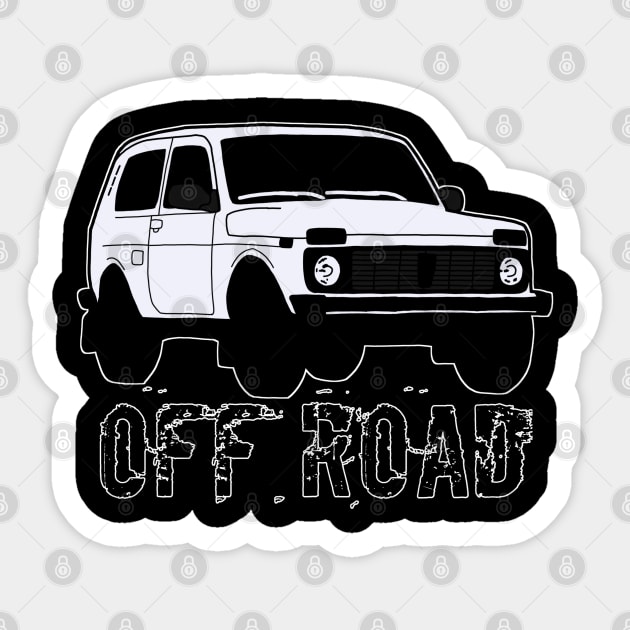 Lada niva Sticker by Ntdesignart